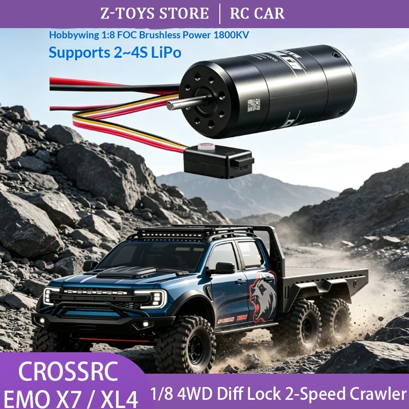 Rc Hobby Grade Truck - CROSSRC EMO X7 XL4 Camion RC
